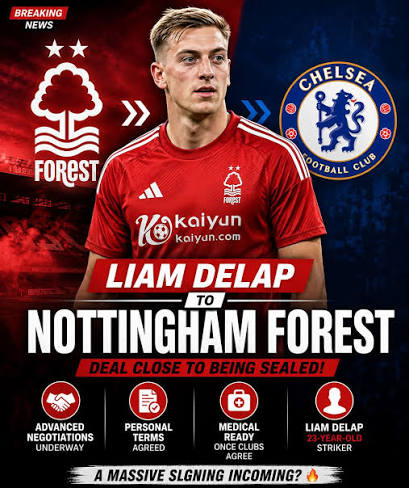 Liam Delap ke Nottingham 